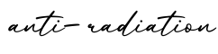单词anti-radiation书写