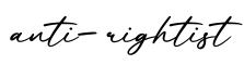 单词anti-rightist书写