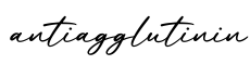 单词antiagglutinin书写