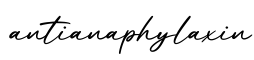 单词antianaphylaxin书写
