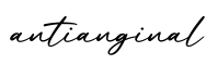 单词antianginal书写