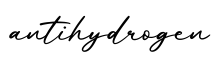单词antihydrogen书写