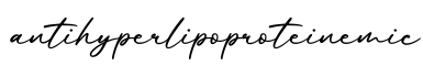 单词antihyperlipoproteinemic书写