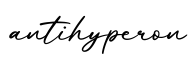 单词antihyperon书写
