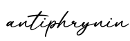 单词antiphrynin书写