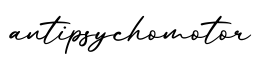 单词antipsychomotor书写