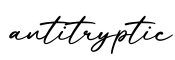 单词antitryptic书写