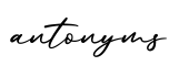 单词antonyms书写
