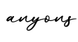 单词anyons书写
