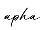 单词apha书写