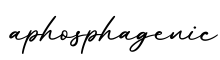 单词aphosphagenic书写