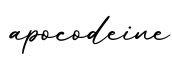 单词apocodeine书写