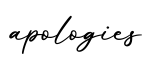 单词apologies书写