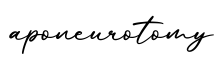 单词aponeurotomy书写