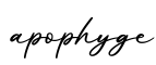 单词apophyge书写