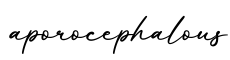 单词aporocephalous书写