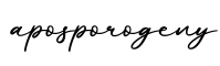 单词aposporogeny书写