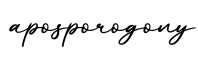 单词aposporogony书写