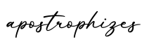 单词apostrophizes书写