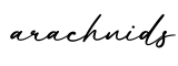 单词arachnids书写