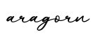 单词aragorn书写