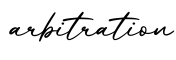 单词arbitration书写