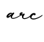 单词arc书写