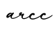 单词arcc书写