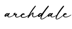 单词archdale书写