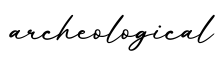 单词archeological书写