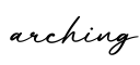 单词arching书写