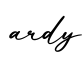 单词ardy书写