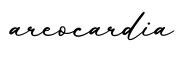 单词areocardia书写