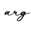 单词arg书写