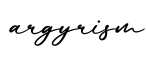 单词argyrism书写