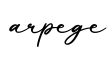 单词arpege书写