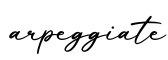 单词arpeggiate书写