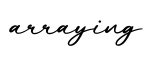 单词arraying书写