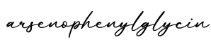单词arsenophenylglycin书写