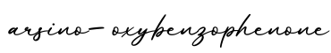 单词arsino-oxybenzophenone书写