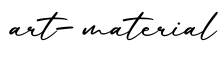 单词art-material书写