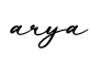 单词arya书写