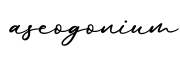 单词aseogonium书写