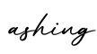 单词ashing书写