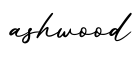 单词ashwood书写