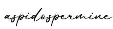 单词aspidospermine书写