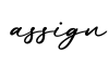 单词assign书写