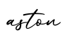 单词aston书写