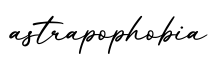 单词astrapophobia书写