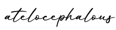 单词atelocephalous书写